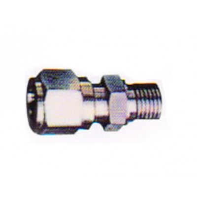 卡套式锥螺纹对接直通管接头(16MPa)